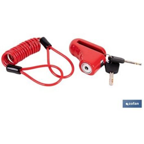 Candado de freno de disco bulón Ø5,5 mm con cable