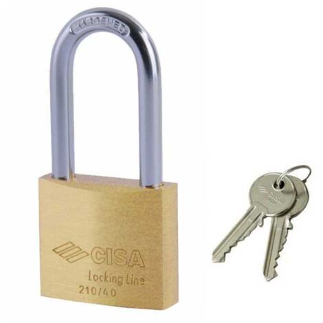 Candado de latón de 30 mm, arco largo 21011 Cisa Ll