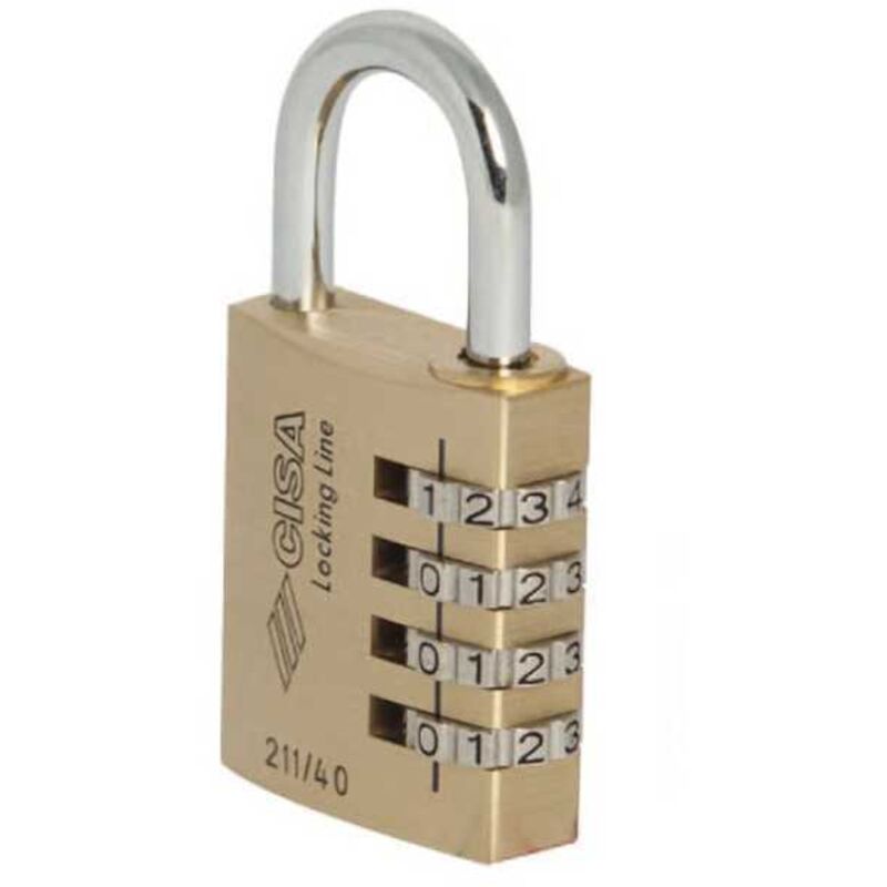 Candado de latón de 40 mm, combinación 21190 Cisa Ll