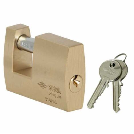 Candado de latón de 70 mm para persianas 21610 Cisa Ll