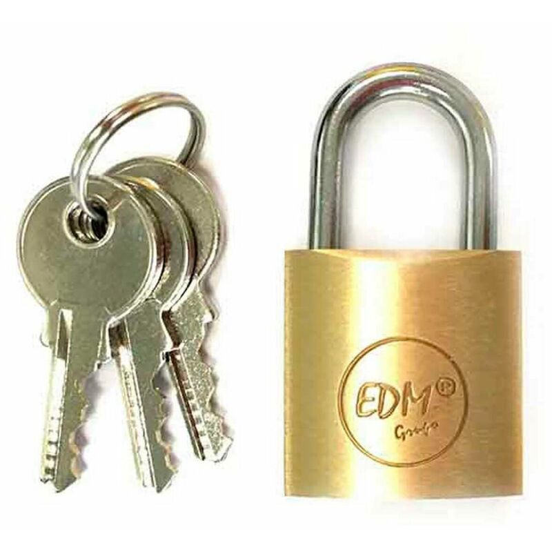 

Candado laton arco normal 25x15mm blister - EDM