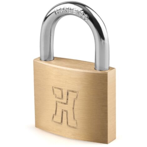 Candado latón handlock arco normal 40mm iguales