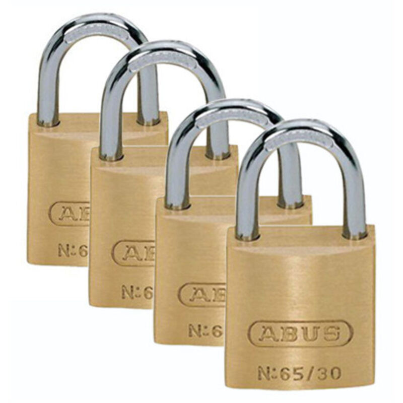 4 Cadenas de 30mm de latón macizo Blist - Abus