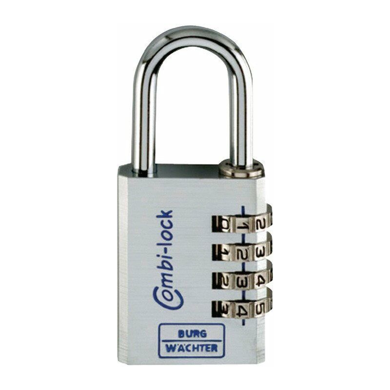 

Burg-wächter - Candado numérico Combi Lock 90 Chromo lock cuerpo-An.30mm aluminio (Por 10)