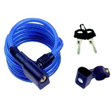 Candado para bicicletas de 150 cm, espiral de seguridad 02366