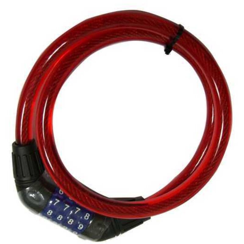 Candado para bicicletas de 80 cm, combinación, seguro 05398