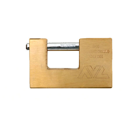 Candado rectangular de latón 90mm U90 AVL