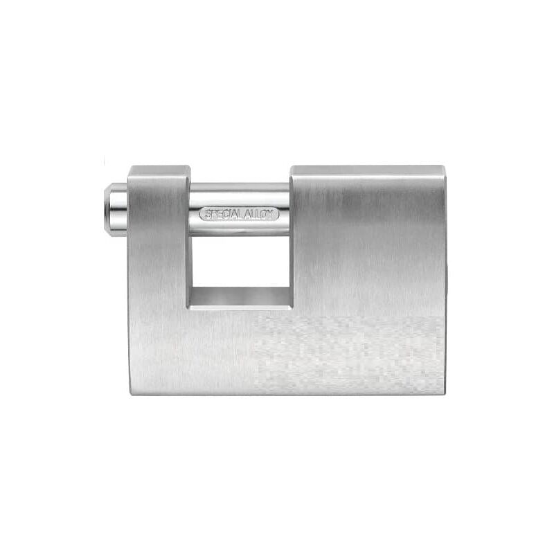 

Candado rectangular seguridad de laton macizo con llave 70 mm Plateado