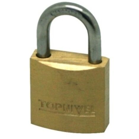 Candado Seguridad  25Mm Arco Corto Laton  Nivel