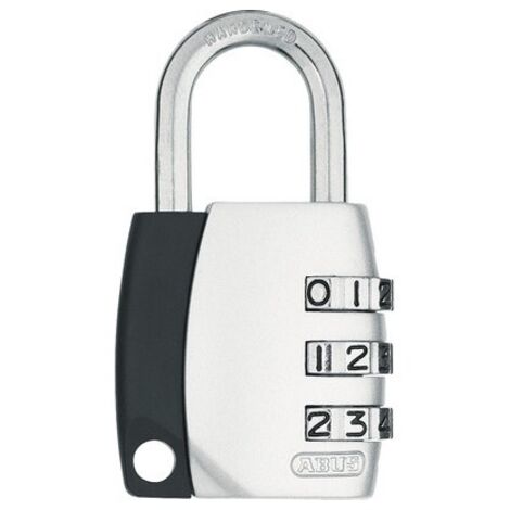 Candado Seguridad  30Mm Combinacion Programable Gris Abus