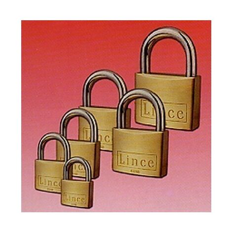 Candado Seguridad  50Mm Arco Corto Llave Nº 3382 Laton Lince