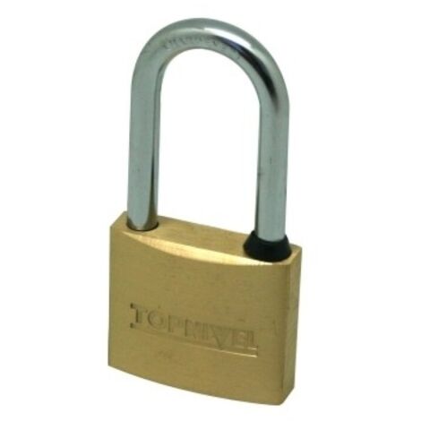 Candado Seguridad  50Mm Arco Largo Laton  Nivel