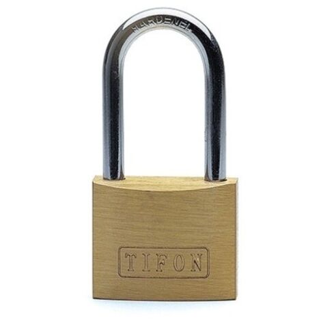 Candado Seguridad  50Mm Arco Largo Llaves Iguales 501 Tifon Laton Ifam