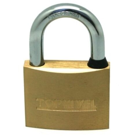 Candado Seguridad  60Mm Arco Corto Laton  Nivel