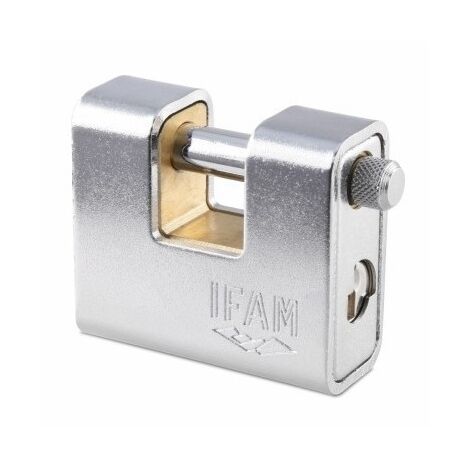 Candado Seguridad  90Mm Arco Rectangular Ac Crom Ifam