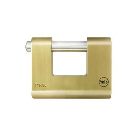 Candado Seguridad  90Mm Arco Rectangular Laton Yale