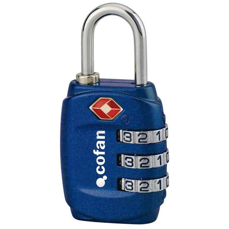 Cofan - candado combinación equipaje tsa 3 dígitos 30 mm , Candados Combinación Equipaje. Homologación tsa 3 y 4 dígitos