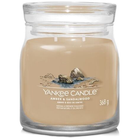 Candela a 2 stoppini Amber Sandalwood Yankee Candle 368g