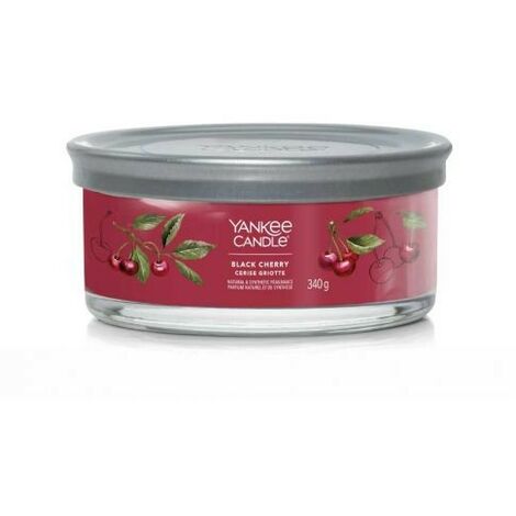 Candela a 5 stoppini Black Cherry Yankee Candle 340g