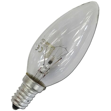 Candela a incandescenza a candela 40W E14 240V EDM 35142