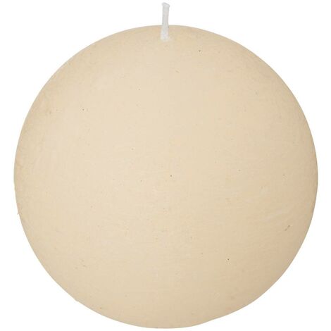 Candela a sfera olia d10cm bianco avorio - Atmosphera créateur d'intérieur