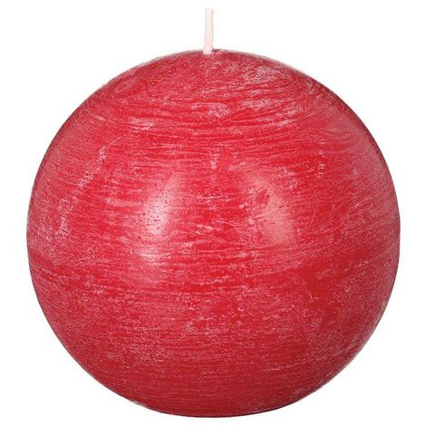 Candela a sfera rossa rustica 445 g - Atmosphera créateur d'intérieur