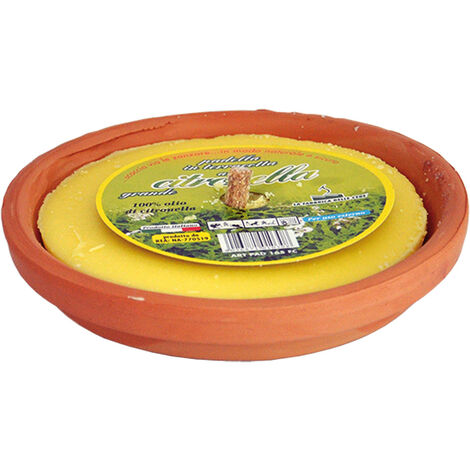 Kit candele alla citronella in terracotta ø cm 6x6h - confezione 6 pezzi