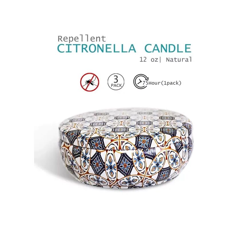 Candela alla Citronella di grandi dimensioni