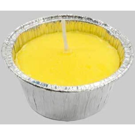 Candela alla citronella diametro cm 8,5x4h - confezione 2 pezzi