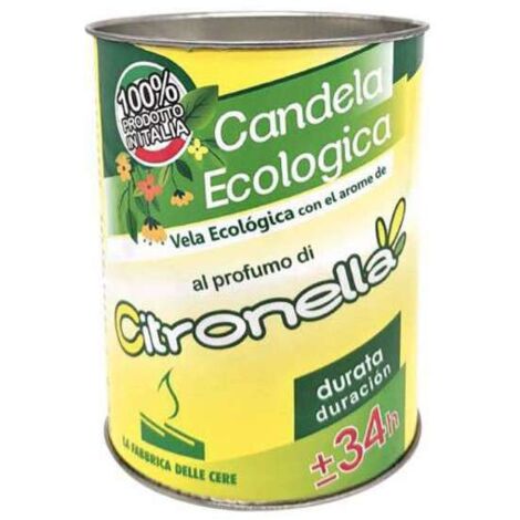 CANDELA ALLA CITRONELLA ECO cm 6 x 8