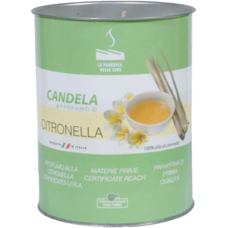 CANDELA ALLA CITRONELLA ECO cm 8 x 10- 24 pezzi  - Senza Marca