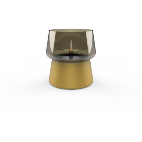 Candela Amaryllis 14 Toned Glass Gold Champagne da tavolo ricaricabile TenderFuel