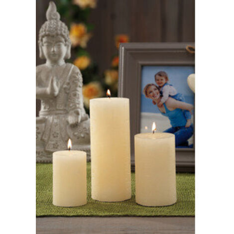 CANDELA AVORIO D 4XH 7 CM- 18,0 pz
