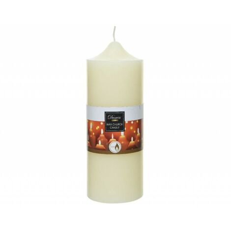 Candela Church Wax avorio 7.5 X 15CM