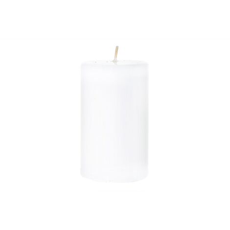 Candela cilindrica decorata "Pillar Lucid" decorazione natalizia Ø 9 cm -Oro / Piccola