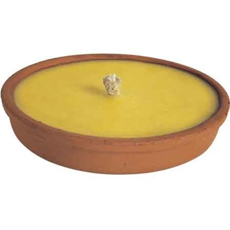 Fiaccola Alla Citronella In Terracotta 11x2,5h Cm
