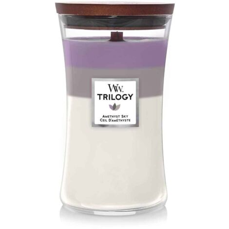 CANDELA CLESSIDRA TRILOGY LARGE AMETHYST SKY WOODWICK