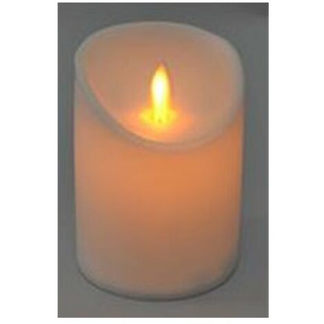 Candele natalizie LED candele addobbo natalizio lampada da tavolo effetto  sfarfallio candela, portastella effetto sfarfallio bianco trasparente, 1x  LED, DxH 14,5x165 cm