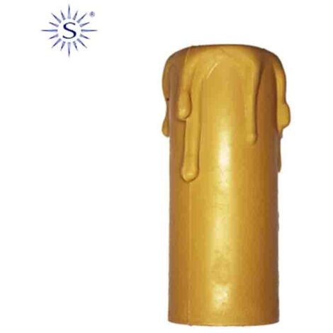 Candela corta per portalampada e14, colore crema, 853