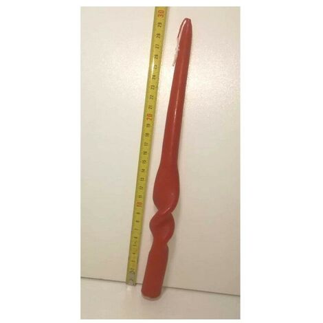 Candela da candelabro rossa Regalo addobbi natalizi centro tavola natalizio decorazioni 30 cm
