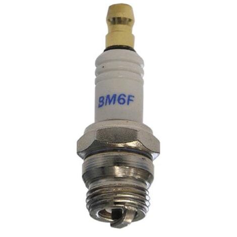 Candela di ricambio accensione motore per motoseghe e decespugliatori -"B4LM" esag.21 mm fil.M14 x 9.5mm