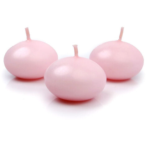 Candela galleggiante, opaca, rosa, 4 cm (1 confezione / 50 pz.)
