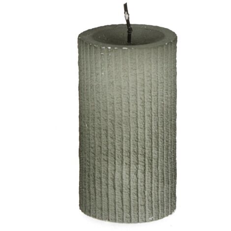 Candela in cera "Aralis" effetto laccato per decorazione interni -10 cm / Rosso