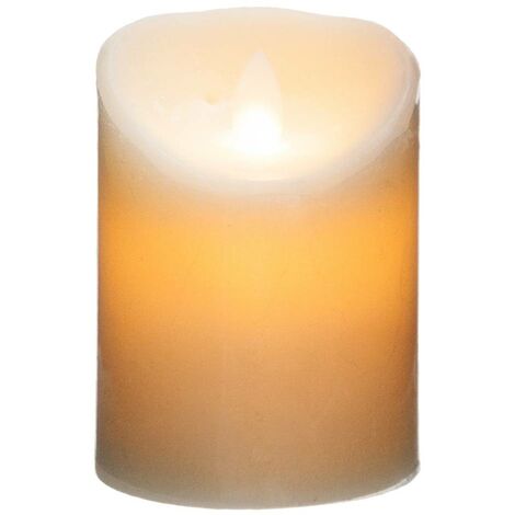 Candele galleggianti con fiori di colore bianco sporco/avorio da 3