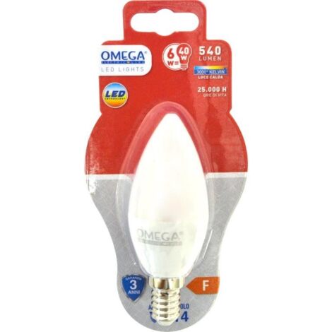 CANDELA LED C37 6W E14 3000K