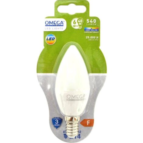 CANDELA LED C37 6W E14 4000K