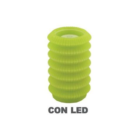 Candela led lanterna verde fontana cm13