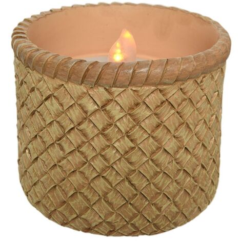 Candela LED solar LED EDM 898158 Effetto fiamma 8 cm