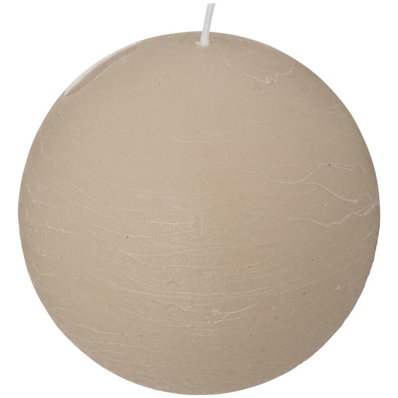 Ac-deco - Candela a sfera rustica grigio tortora 445g - Atmosphera créateur d'intérieur