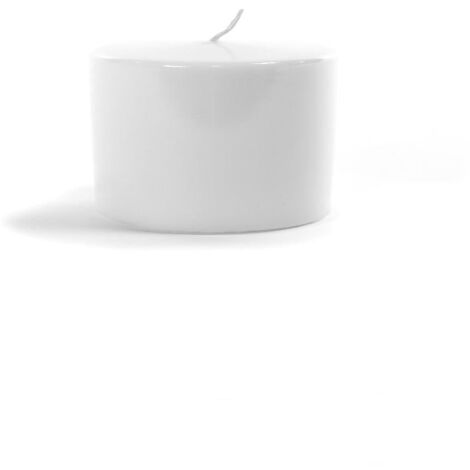 Candela "Pillar Lucid" con scatola regalo, decorazione natalizia per interno ed esterno -Ø 6 x h 5 cm / Rosso